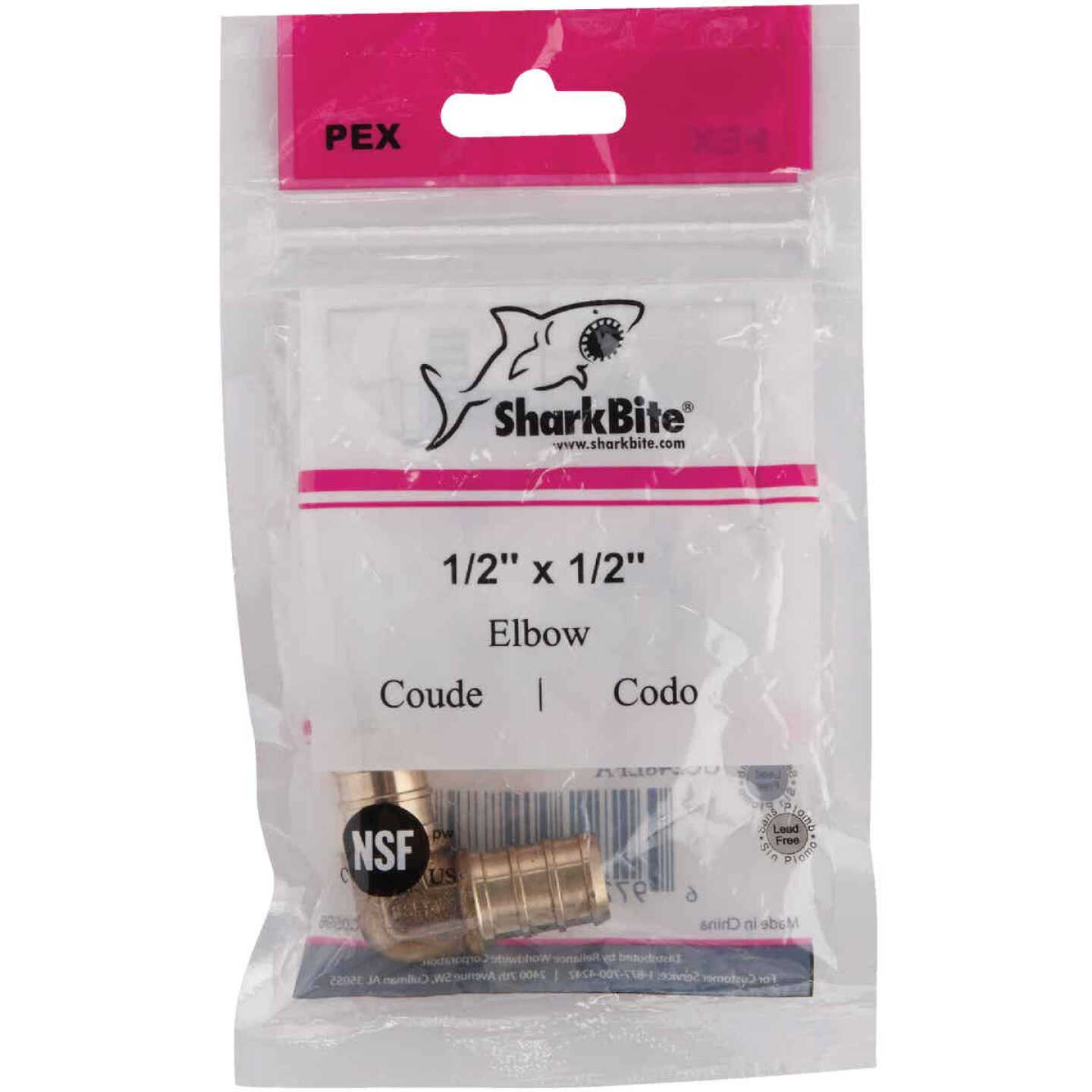 Best Sale ๐ SharkBite 1/2 In. X 1/2 In. Barb 90 Deg. Brass PEX Elbow (1/4 Bend) ๐ 2 Best Sale ๐ SharkBite 1/2 In. X 1/2 In. Barb 90 Deg. Brass PEX Elbow (1/4 Bend) ๐ - Image 2