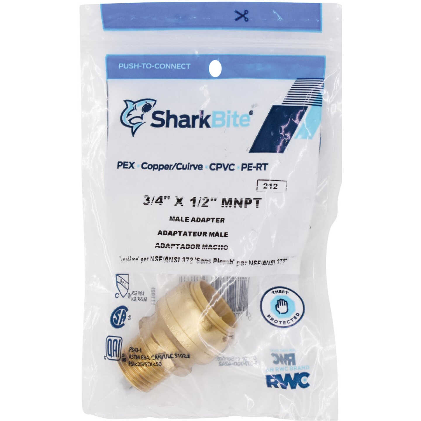 Flash Sale ๐ SharkBite 3/4 In. X 1/2 In. MNPT Bullnose Brass Push-to-Connect Male Adapter ๐ 2 Flash Sale ๐ SharkBite 3/4 In. X 1/2 In. MNPT Bullnose Brass Push-to-Connect Male Adapter ๐ - Image 2