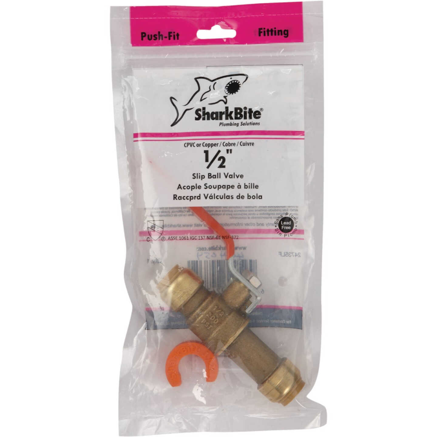 Discount ๐ SharkBite 1/2 In. Brass Push-Fit Slip Ball Valve ๐ 2 Discount ๐ SharkBite 1/2 In. Brass Push-Fit Slip Ball Valve ๐ - Image 2