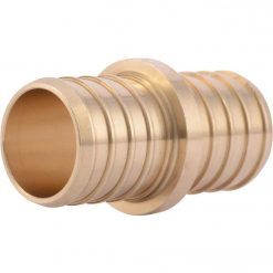 Best Pirce 💯 SharkBite Lead-Free Insert 1 In. Barb X 1 In. Barb Brass PEX Coupling 🧨
