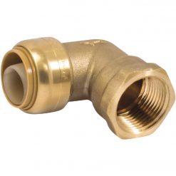 Best Sale ๐ SharkBite 3/4 In. X 3/4 In. Push-to-Connect FNPT Brass Elbow (1/4 Bend) ๐