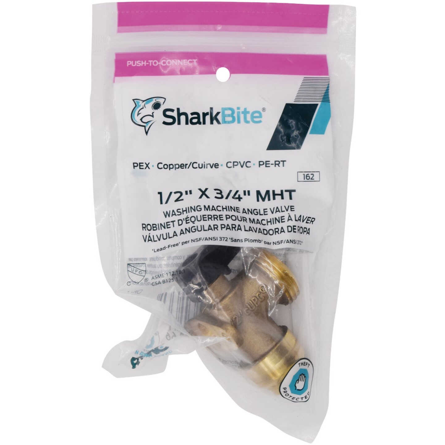 Promo 🔥 SharkBite 1/2 In. X 3/4 In. MHT Push-to-Connect Angle Washing Machine Valve ✨ 2 Promo 🔥 SharkBite 1/2 In. X 3/4 In. MHT Push-to-Connect Angle Washing Machine Valve ✨ - Image 2