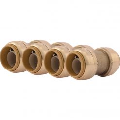 Coupon 😉 SharkBite 3/4 In. Push-to-Connect Straight Brass Coupling (4-Pack) ✨