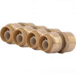 Best Pirce ✨ SharkBite 1/2 In. X 1/2 In. FNPT Straight Brass Push-to-Connect Female Adapter (4-Pack) 🤩