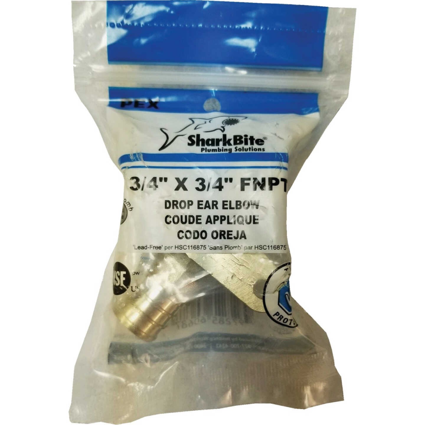 Discount ✔️ SharkBite 3/4 In. CF X 3/4 In. FPT Barbed 90 Deg. Drop Ear Brass Elbow (1/4 Bend) 😍 2 Discount ✔️ SharkBite 3/4 In. CF X 3/4 In. FPT Barbed 90 Deg. Drop Ear Brass Elbow (1/4 Bend) 😍 - Image 2