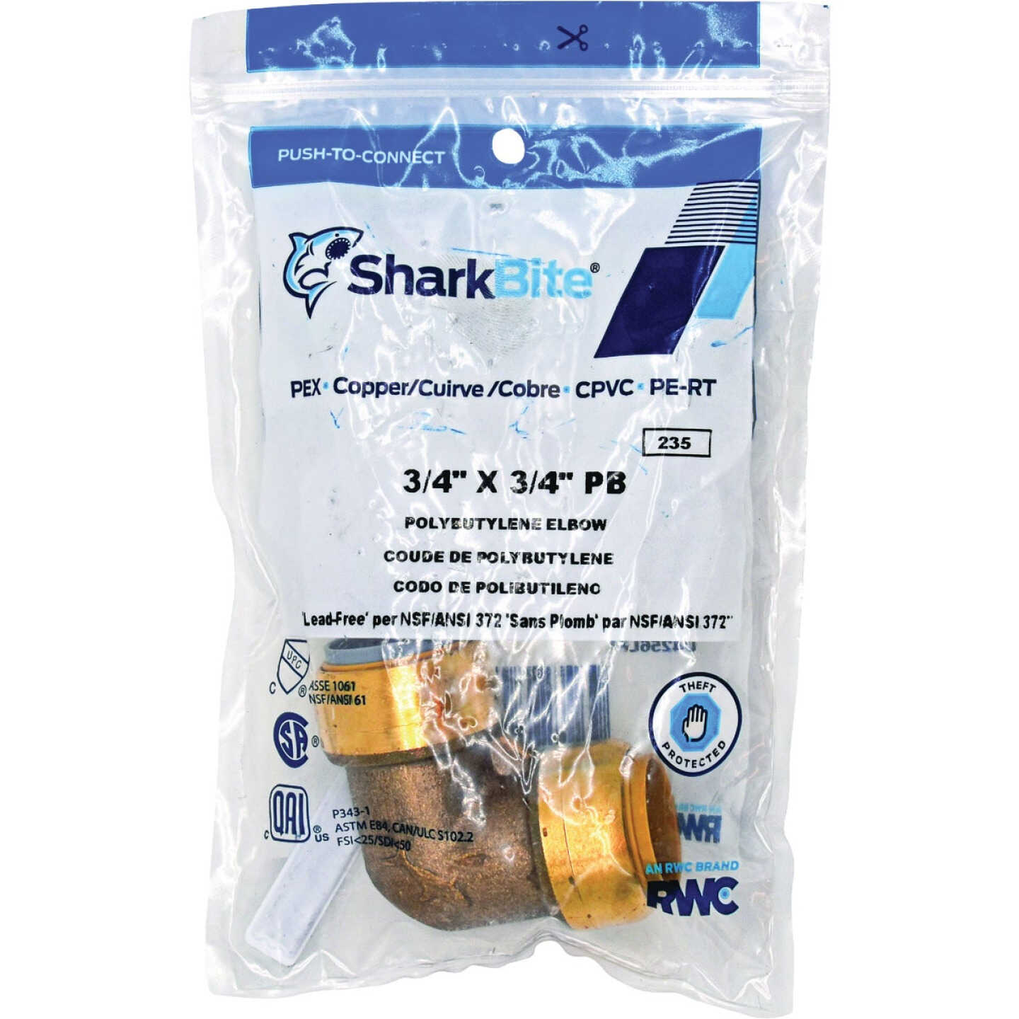 Deals ๐งจ SharkBite 3/4 In. CTS X 3/4 In. Polybutylene 90 Deg. Push-to-Connect Conversion Brass Elbow ๐ 2 Deals ๐งจ SharkBite 3/4 In. CTS X 3/4 In. Polybutylene 90 Deg. Push-to-Connect Conversion Brass Elbow ๐ - Image 2