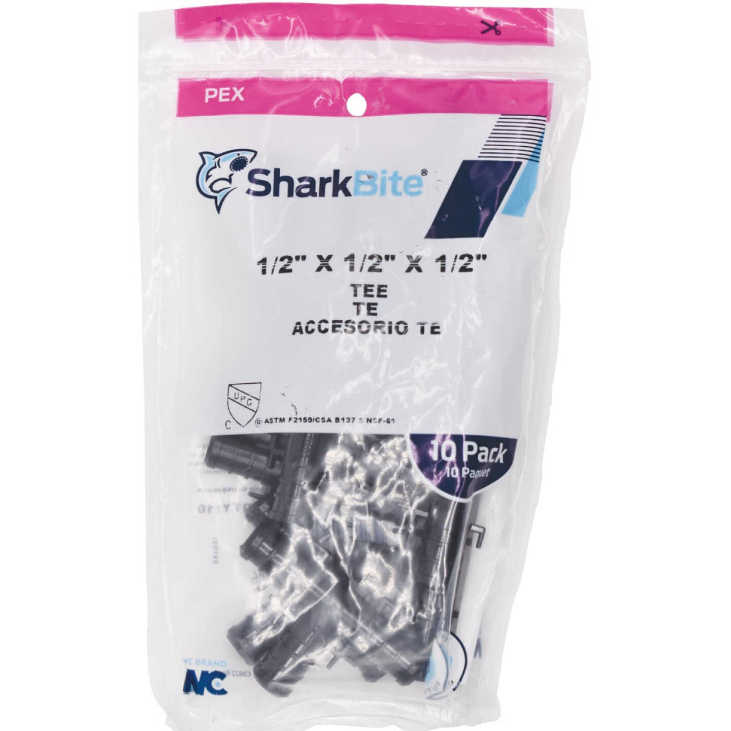 Best Pirce ⌛ SharkBite 1/2 In. X 1/2 In. X 1/2 In. Barb Poly-Alloy PEX Tee (10-Pack) 🎁 2 Best Pirce ⌛ SharkBite 1/2 In. X 1/2 In. X 1/2 In. Barb Poly-Alloy PEX Tee (10-Pack) 🎁 - Image 2