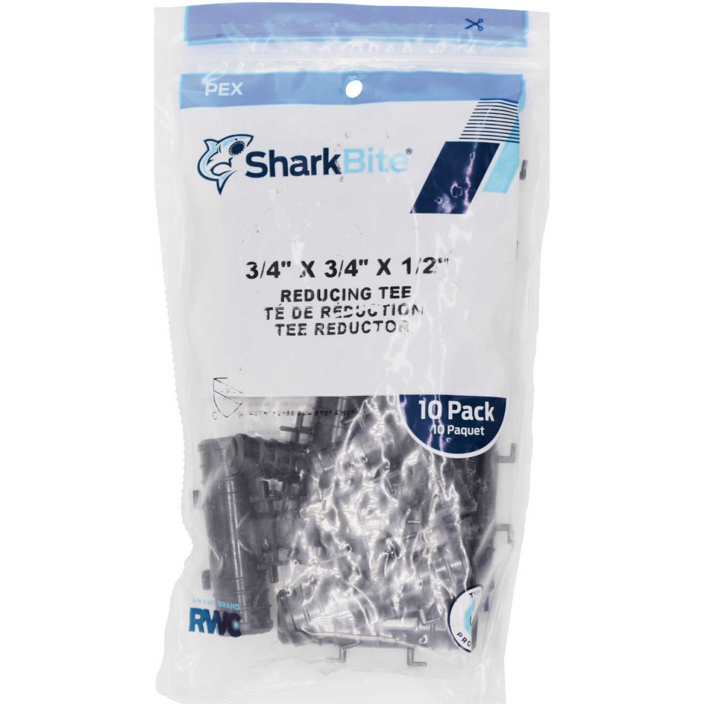 Wholesale 🌟 SharkBite 3/4 In. X 3/4 In. X 3/4 In. Barb Poly-Alloy PEX Tee (10-Pack) 👏 2 Wholesale 🌟 SharkBite 3/4 In. X 3/4 In. X 3/4 In. Barb Poly-Alloy PEX Tee (10-Pack) 👏 - Image 2