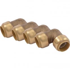 Budget 👍 SharkBite 3/4 In. X 3/4 In. 90 Deg. Push-to-Connect Brass Elbow (1/4 Bend) (4-Pack) 👏