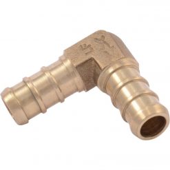 Outlet ✨ SharkBite 3/8 In. X 3/8 In. Barb 90 Deg. Brass PEX Elbow (1/4 Bend) 😀