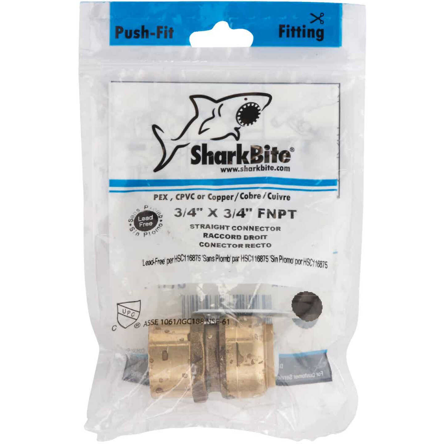 New 😍 SharkBite 3/4 In. X 3/4 In. FNPT Straight Brass Push-to-Connect Female Adapter 😍 2 New 😍 SharkBite 3/4 In. X 3/4 In. FNPT Straight Brass Push-to-Connect Female Adapter 😍 - Image 2