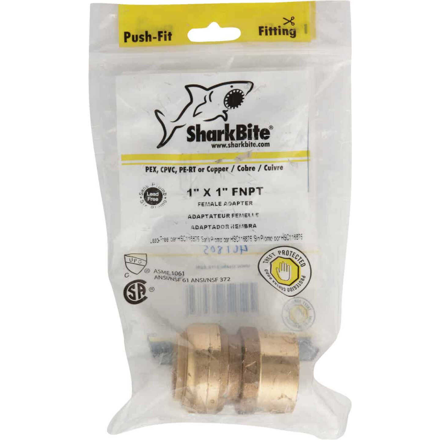 Best Sale ๐ SharkBite 1 In. X 1 In. FNPT Straight Brass Push-to-Connect Female Adapter ๐ 2 Best Sale ๐ SharkBite 1 In. X 1 In. FNPT Straight Brass Push-to-Connect Female Adapter ๐ - Image 2