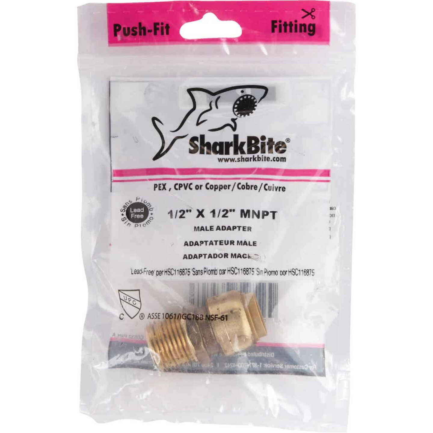 Flash Sale ⌛ SharkBite 1/2 In. X 1/2 In. MNPT Straight Brass Push-to-Connect Male Adapter ⭐ 2 Flash Sale ⌛ SharkBite 1/2 In. X 1/2 In. MNPT Straight Brass Push-to-Connect Male Adapter ⭐ - Image 2
