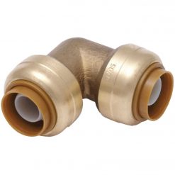 Hot Sale 😉 SharkBite 1/2 In. X 1/2 In. 90 Deg. Push-to-Connect Brass Elbow (1/4 Bend) 🎉