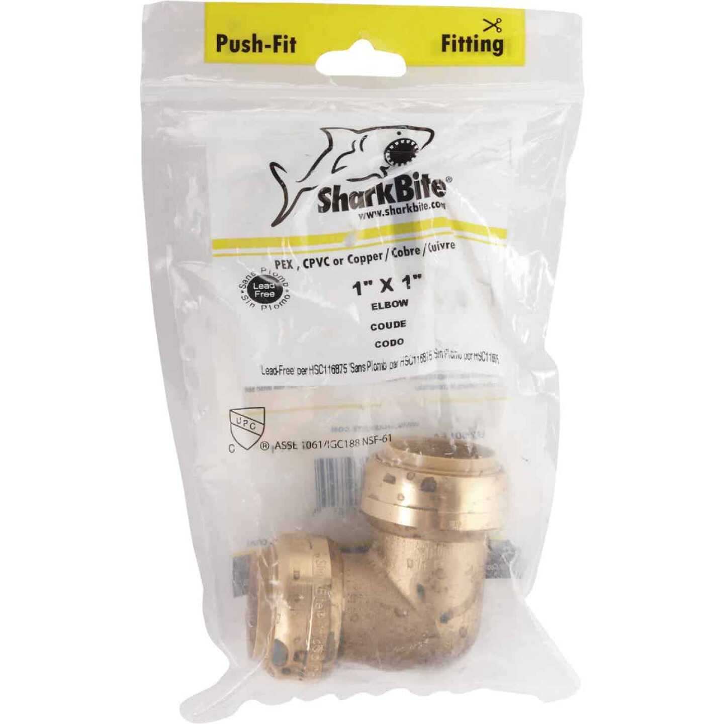 Coupon 🔔 SharkBite 1 In. X 1 In. 90 Deg. Push-to-Connect Brass Elbow (1/4 Bend) 😍 2 Coupon 🔔 SharkBite 1 In. X 1 In. 90 Deg. Push-to-Connect Brass Elbow (1/4 Bend) 😍 - Image 2