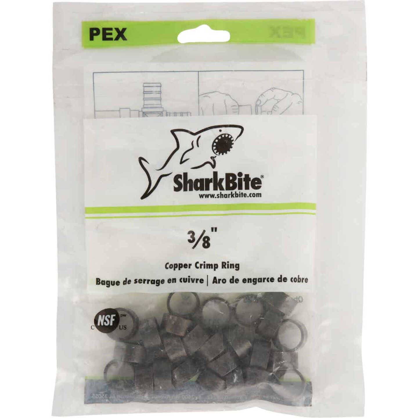 Best deal π SharkBite 3/8 In. Copper PEX Crimp Ring (25-Pack) π 2 Best deal π SharkBite 3/8 In. Copper PEX Crimp Ring (25-Pack) π - Image 2