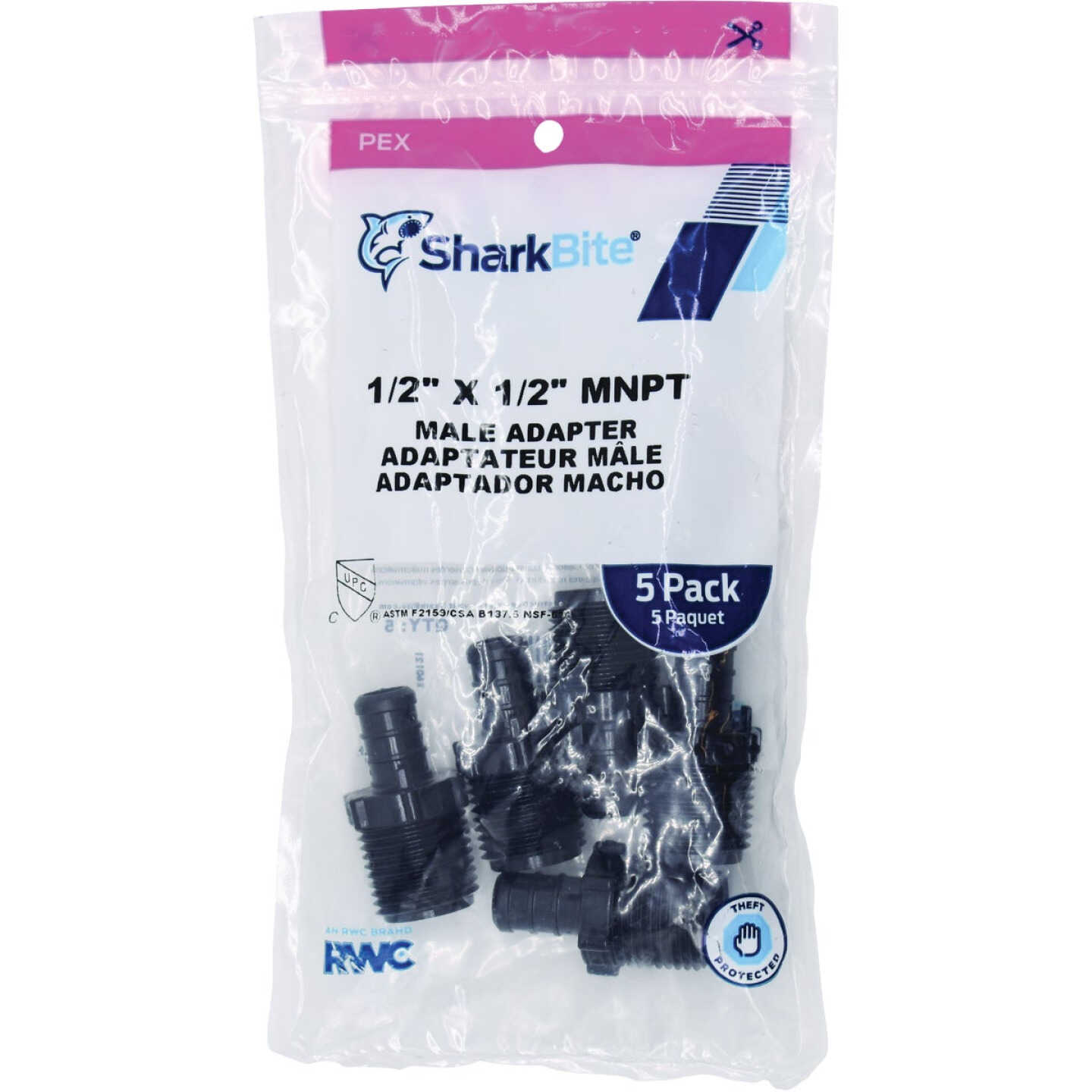 Best deal ๐งจ SharkBite 1/2 In. Barb X 1/2 In. MPT Poly-Alloy PEX Adapter (5-Pack) โ 2 Best deal ๐งจ SharkBite 1/2 In. Barb X 1/2 In. MPT Poly-Alloy PEX Adapter (5-Pack) โ - Image 2