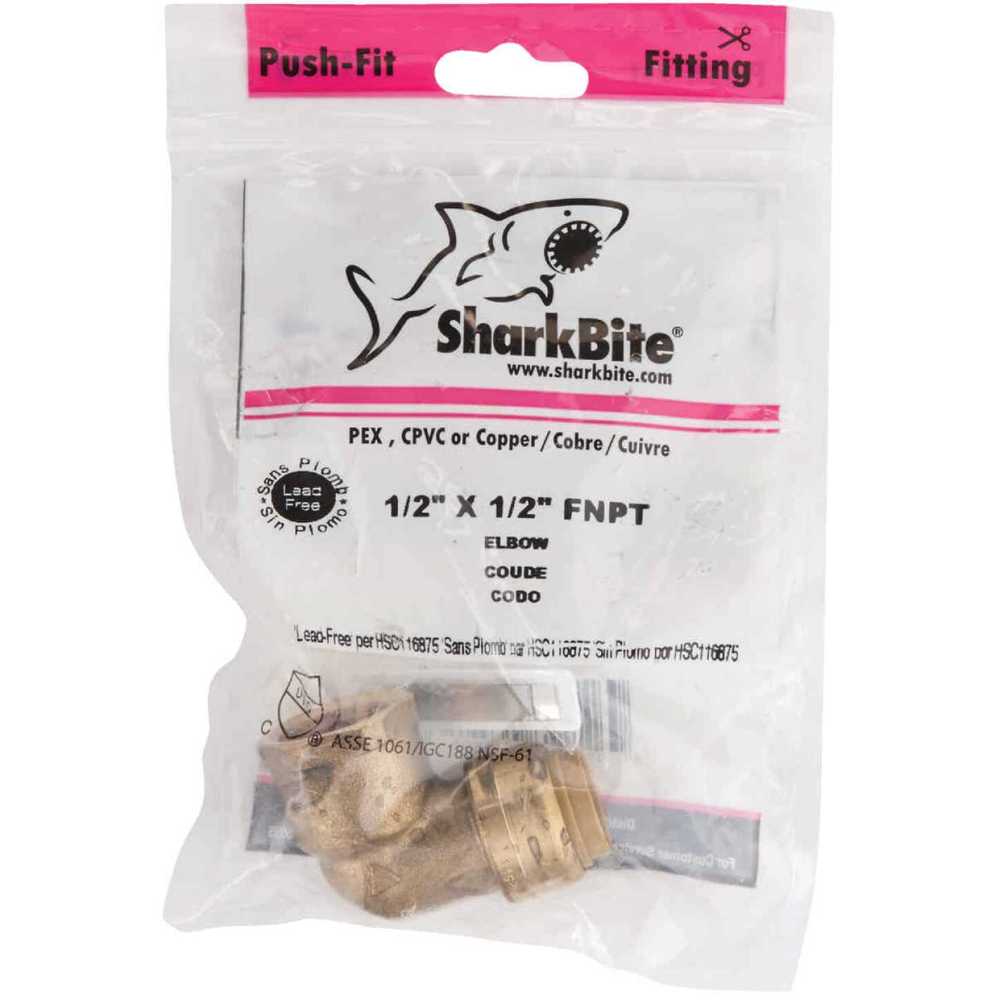 Deals ✨ SharkBite 1/2 In. X 1/2 In. Push-to-Connect Brass Elbow (1/4 Bend) ⭐ 2 Deals ✨ SharkBite 1/2 In. X 1/2 In. Push-to-Connect Brass Elbow (1/4 Bend) ⭐ - Image 2