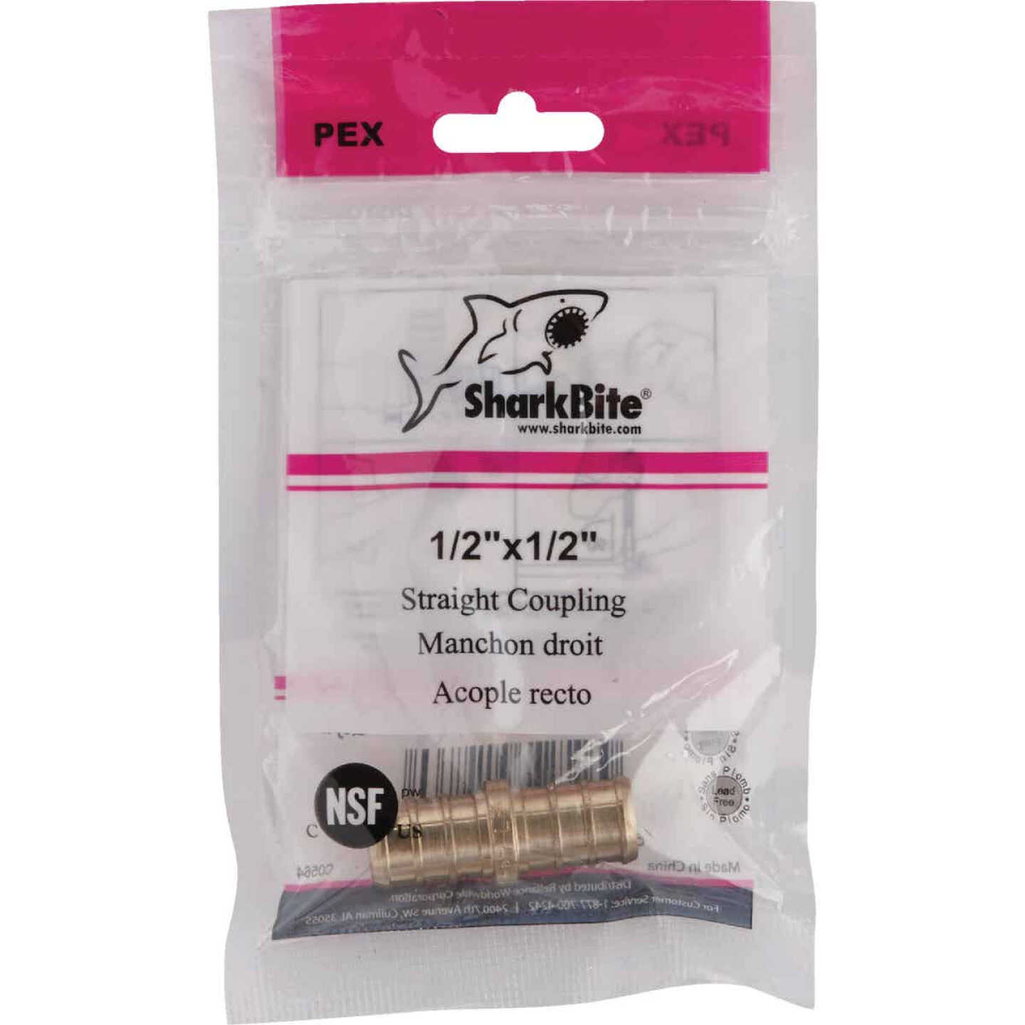 Discount ✔️ SharkBite Lead-Free Insert 1/2 In. Barb X 1/2 In. Barb Brass PEX Coupling 🎁 2 Discount ✔️ SharkBite Lead-Free Insert 1/2 In. Barb X 1/2 In. Barb Brass PEX Coupling 🎁 - Image 2
