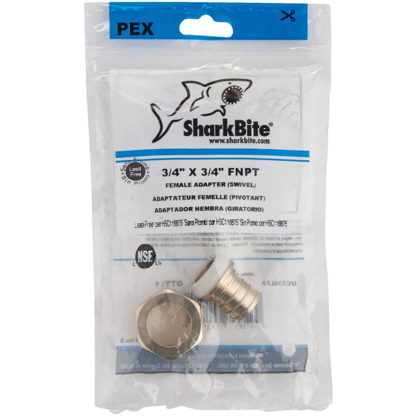 Best Sale ✔️ SharkBite 3/4 In. Barb X 3/4 In. FPT Brass PEX Adapter 👍 2 Best Sale ✔️ SharkBite 3/4 In. Barb X 3/4 In. FPT Brass PEX Adapter 👍 - Image 2