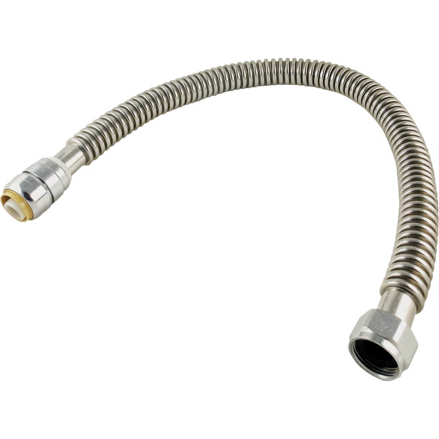 Buy 🌟 SharkBite 3/4 In. SB X 3/4 In. FIP X 24 In. L Corrugated Stainless Steel Flexible Water Heater Connector ❤️ 1 Buy 🌟 SharkBite 3/4 In. SB X 3/4 In. FIP X 24 In. L Corrugated Stainless Steel Flexible Water Heater Connector ❤️