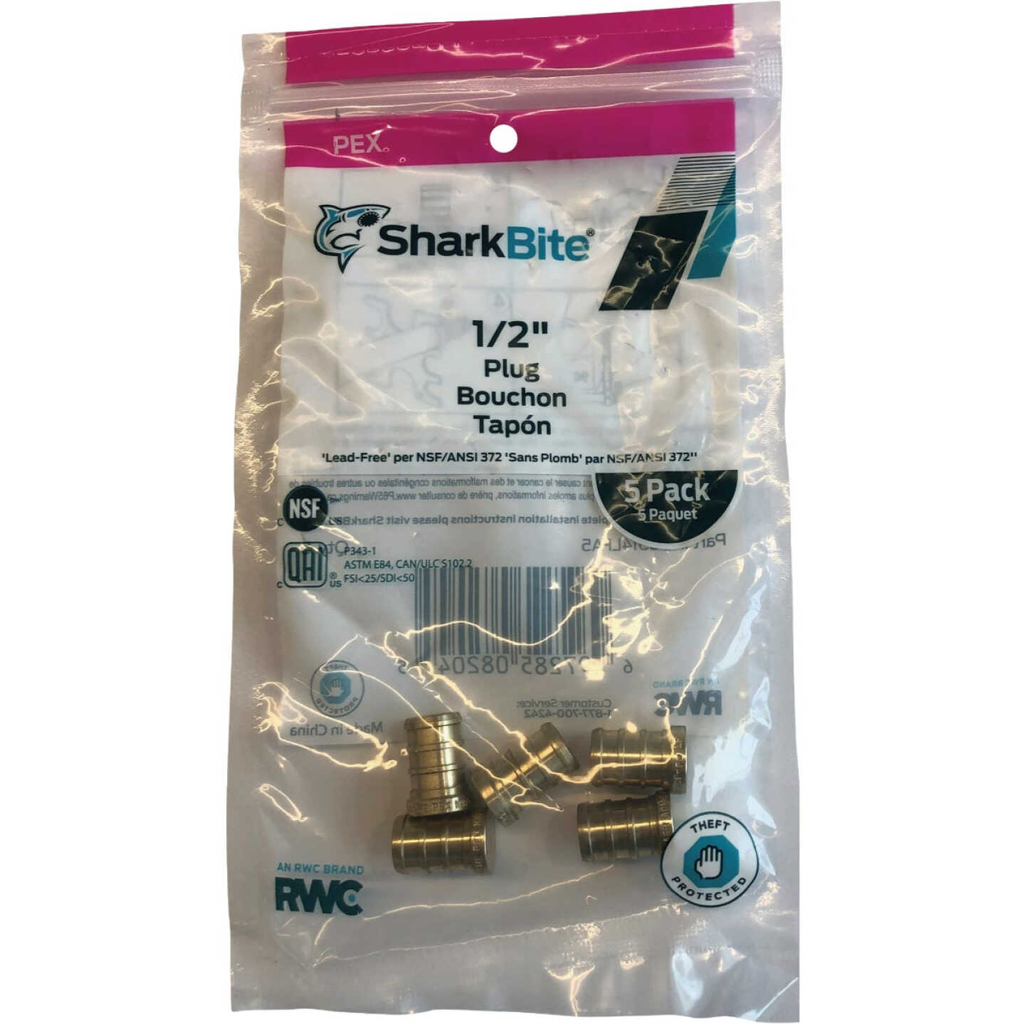 Hot Sale โจ SharkBite 1/2 In. Barb Brass PEX Test Plug (5-Pack) ๐ 2 Hot Sale โจ SharkBite 1/2 In. Barb Brass PEX Test Plug (5-Pack) ๐ - Image 2